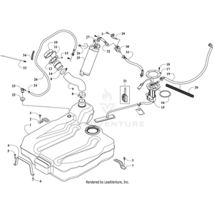 Bracket,Hold Down-Front-Ptd Blk By Arctic Cat 9506-154 OEM Hardware 9506-154 Off Road Express