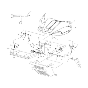 Bracket,Hood Strap,Blk. by Polaris 5242765-067 OEM Hardware P5242765-067 Off Road Express