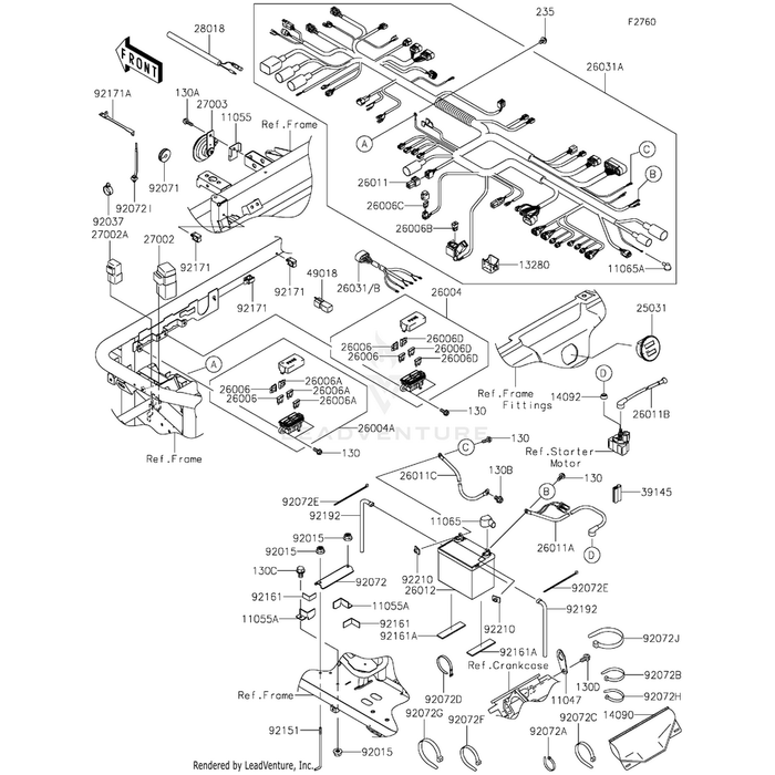 Bracket,Horn by Kawasaki