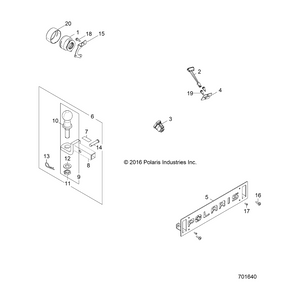 Bracket-Indicator Mount,Blk by Polaris 5262335-458 OEM Hardware P5262335-458 Off Road Express