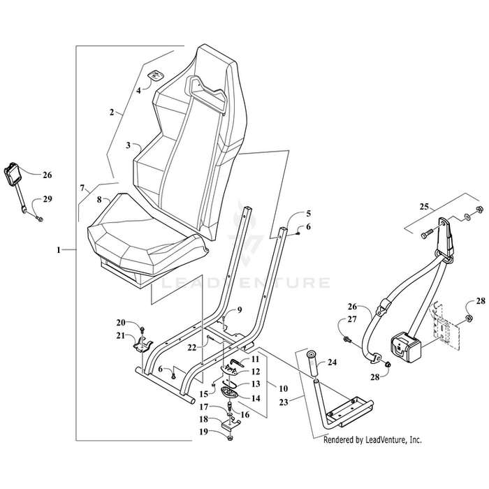 Bracket, Latch Protector By Arctic Cat