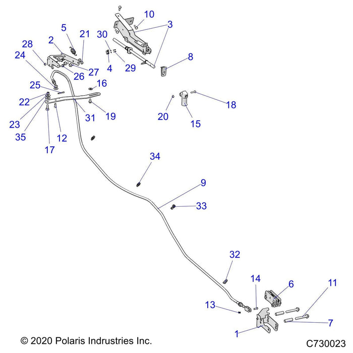 Bracket-Lever,Blk by Polaris