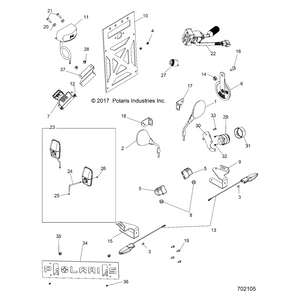 Bracket-License Pl Front,M.Blk by Polaris 5263647-458 OEM Hardware P5263647-458 Off Road Express