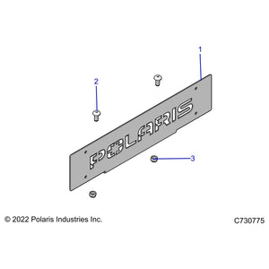 Bracket-License Pl,Front,M.Blk by Polaris 5271247-458 OEM Hardware P5271247-458 Off Road Express