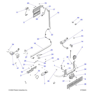 Bracket-License Plate,Tr,M.Blk by Polaris 5270774-458 OEM Hardware P5270774-458 Off Road Express