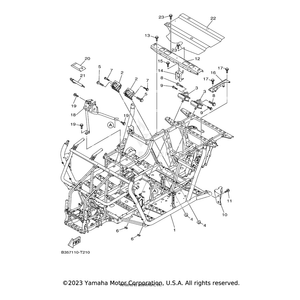 Bracket, Lock by Yamaha 2MB-F287G-00-00 OEM Hardware 2MB-F287G-00-00 Off Road Express