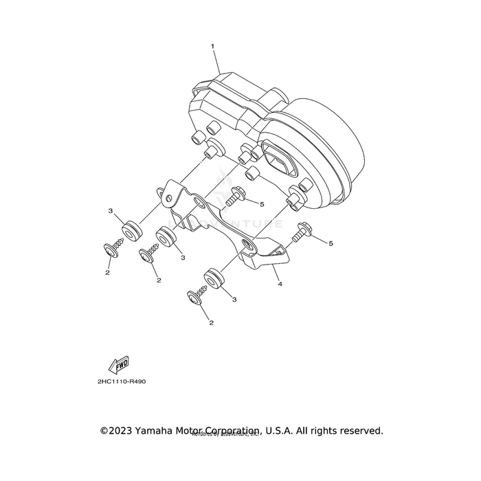 Bracket, Meter by Yamaha