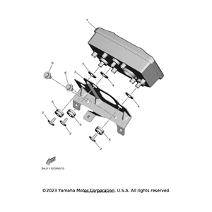 Bracket, Meter by Yamaha B4J-H3519-00-00 OEM Hardware B4J-H3519-00-00 Off Road Express