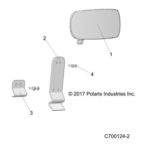 Bracket-Mirror,Main,Ttn by Polaris 5258147 OEM Hardware P5258147 Off Road Express