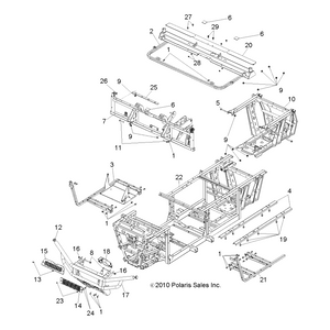 Bracket-Mnt,Frame Ext,Blk by Polaris 5253795-067 OEM Hardware P5253795-067 Off Road Express