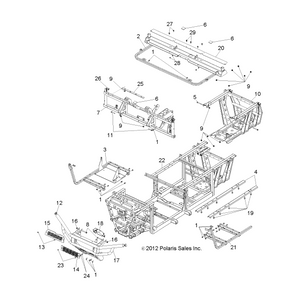 Bracket-Mnt,Frame Ext,M.Blk by Polaris 5253795-458 OEM Hardware P5253795-458 Off Road Express