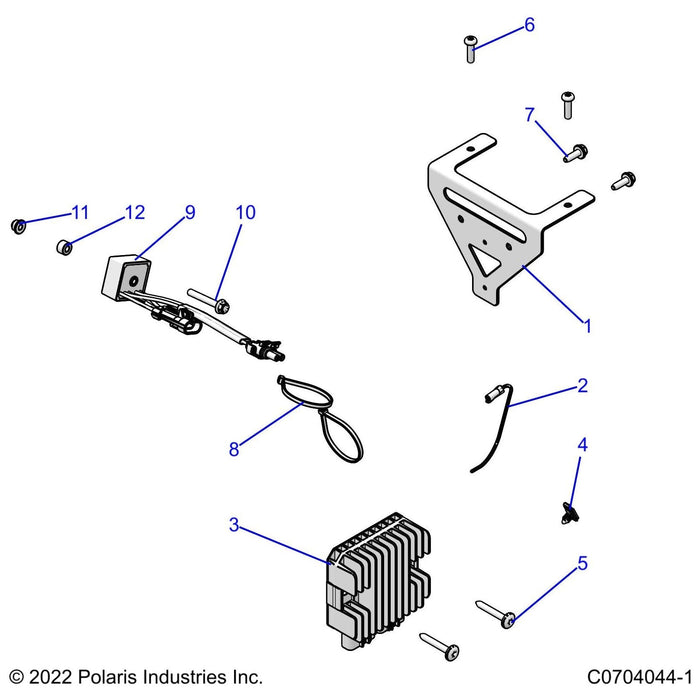 Bracket-Mnt,Fuse Block,Blk by Polaris