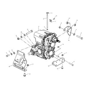 Bracket,Mnt,Tranny,Rear,Blk by Polaris 5244599-067 OEM Hardware P5244599-067 Off Road Express