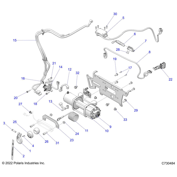 Bracket-Mount,Frld Bkr,45M10 by Polaris