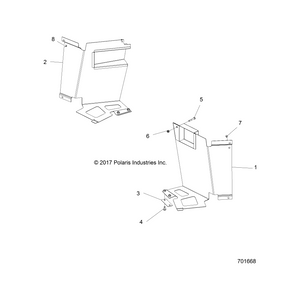 Bracket-Mount Plate,Blk by Polaris 5263359-458 OEM Hardware P5263359-458 Off Road Express