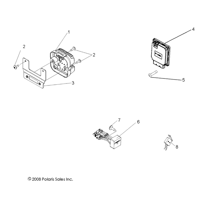 Bracket-Mount,Regulator,Blk by Polaris