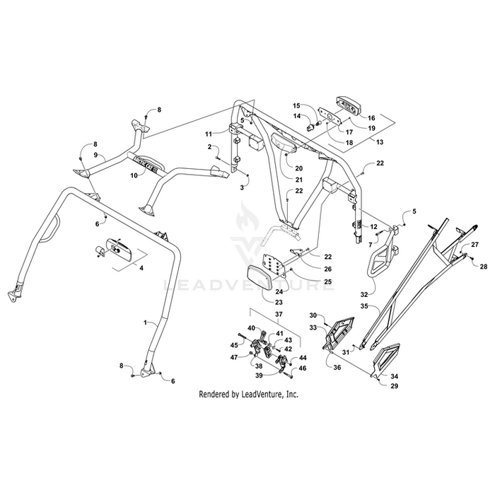 Bracket, Mounting - Flag By Arctic Cat