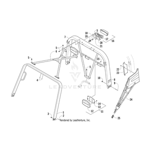 Bracket, Mounting - Side Restraint - Left By Arctic Cat 4506-151 OEM Hardware 4506-151 Off Road Express