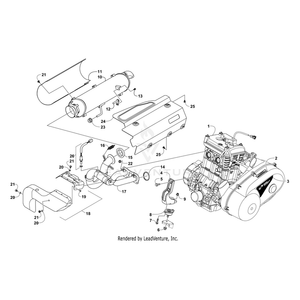 Bracket,Muffler Mount Ptd-Blk By Arctic Cat 7506-274 OEM Hardware 7506-274 Off Road Express