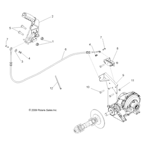 Bracket-Park Brake,Cal,Mnt by Polaris 5250390 OEM Hardware P5250390 Off Road Express