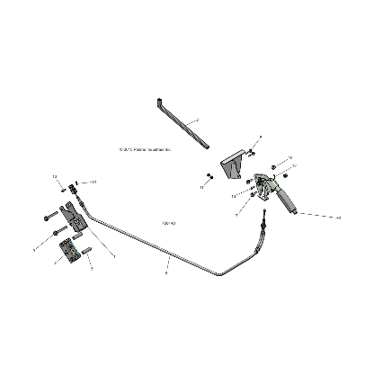 Bracket-Park Brake/Shift Cable,Bk by Polaris