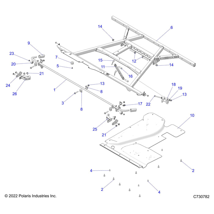 Bracket-Plate,Cam,Hvac,Ecoat by Polaris