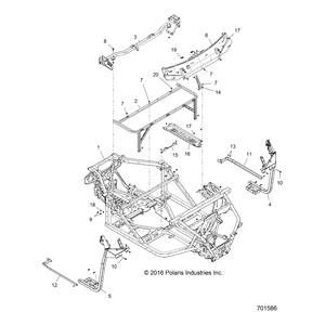 Bracket-Plate,Ctr,Pin Mt,Ttn by Polaris 5260353 OEM Hardware P5260353 Off Road Express