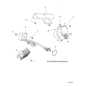 Bracket-Plug,Rr,Accy Pwr,M.Blk by Polaris 5263280-458 OEM Hardware P5263280-458 Off Road Express