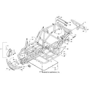 Bracket, Rear Susp-Paint By Arctic Cat 4506-637 OEM Hardware 4506-637 Off Road Express