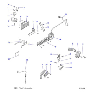 Bracket-Regulator,Mtng,Cap,Blk by Polaris 5268319-329 OEM Hardware P5268319-329 Off Road Express