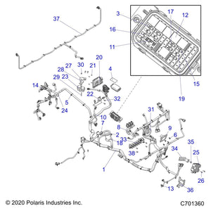 Bracket-Routing,Blk by Polaris 5264313-329 OEM Hardware P5264313-329 Off Road Express