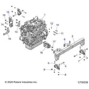 Bracket-Routing,Rh,Rear by Polaris 5268137 OEM Hardware P5268137 Off Road Express