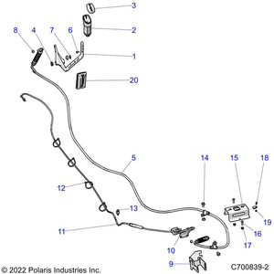 Bracket-Routing,Rh,Side by Polaris 5268138 OEM Hardware P5268138 Off Road Express