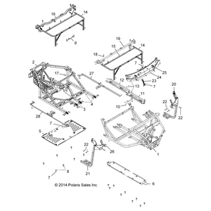 Bracket-Routing Tray Ctr,Blk by Polaris 5257387-329 OEM Hardware P5257387-329 Off Road Express