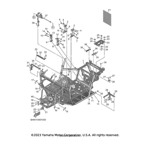 Bracket, RrAxle by Yamaha BAR-F1981-00-00 OEM Hardware BAR-F1981-00-00 Off Road Express