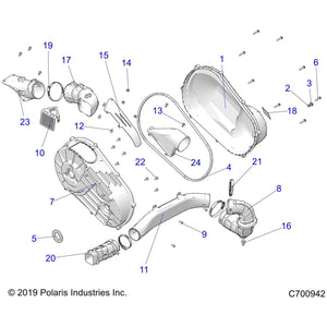 Bracket-Screen,Belt by Polaris 5265733 OEM Hardware P5265733 Off Road Express