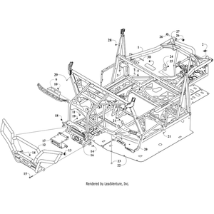 Bracket, Seat Belt Retractor By Arctic Cat 8506-019 OEM Hardware 8506-019 Off Road Express