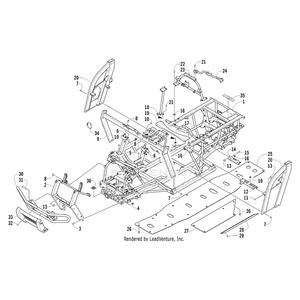 Bracket, Seat Support - Front - Left By Arctic Cat 1506-845 OEM Hardware 1506-845 Off Road Express