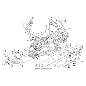 Bracket, Seat Support - Front - Left By Arctic Cat 2516-645 OEM Hardware 2516-645 Off Road Express