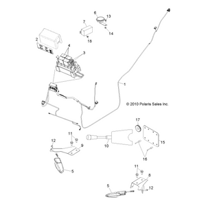 Bracket-Signal,Lh,M Blk by Polaris 5254287-458 OEM Hardware P5254287-458 Off Road Express