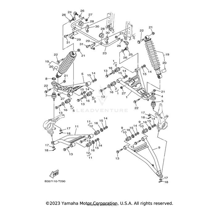 Bracket, Stabilizer Fr by Yamaha