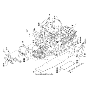 Bracket, Steering Support - Left By Arctic Cat 1502-797 OEM Hardware 1502-797 Off Road Express