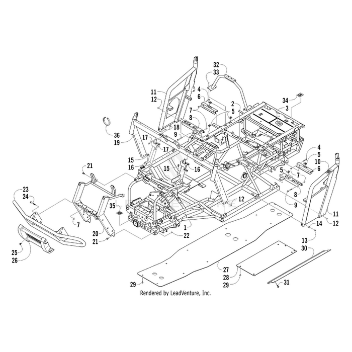 Bracket, Steering Support - Left By Arctic Cat