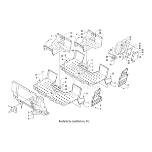 Bracket, Support - Center Footrest By Arctic Cat 2416-483 OEM Hardware 2416-483 Off Road Express