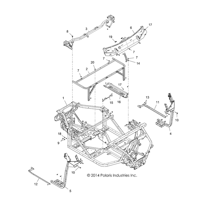 Bracket-Support,Windshield by Polaris