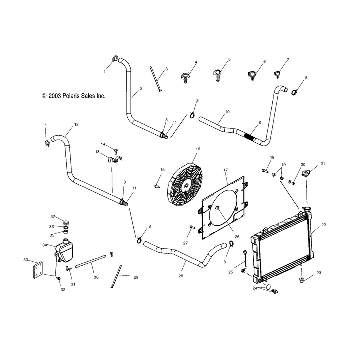 Bracket-Surge Tank by Polaris