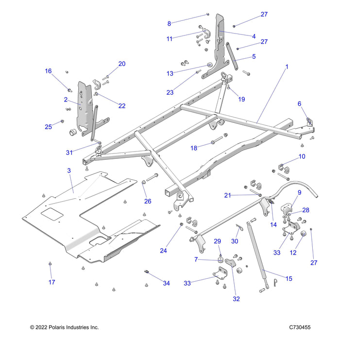 Bracket-Tailgate Support,Blk by Polaris