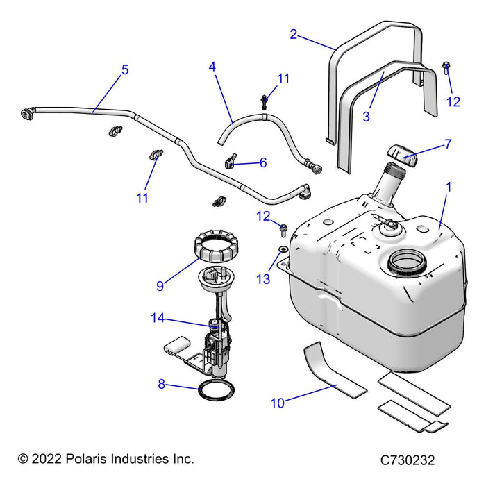 Bracket-Tank,Strap by Polaris