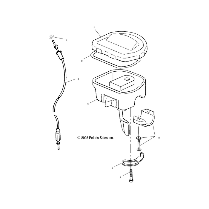 Bracket-Throttle Stop by Polaris