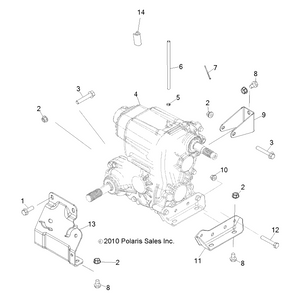 Bracket-Tranny Mnt,Rear by Polaris 5253893 OEM Hardware P5253893 Off Road Express